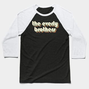 Vintage Brothers Rainbow Letters Distressed Style Baseball T-Shirt